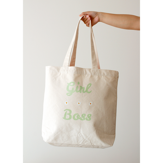 Girl Boss on Canvas Tote Bag
