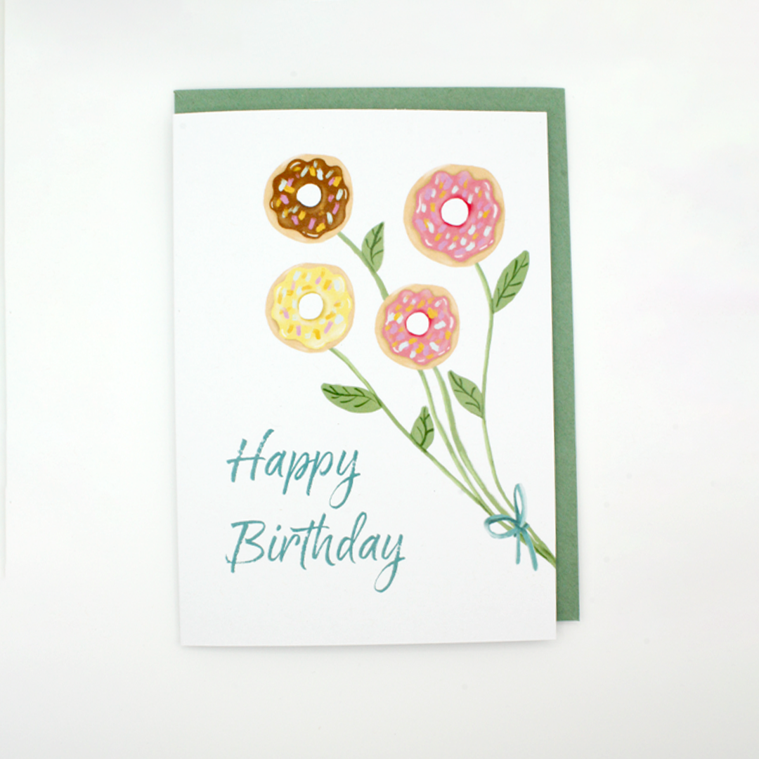 Donut Birthday Card