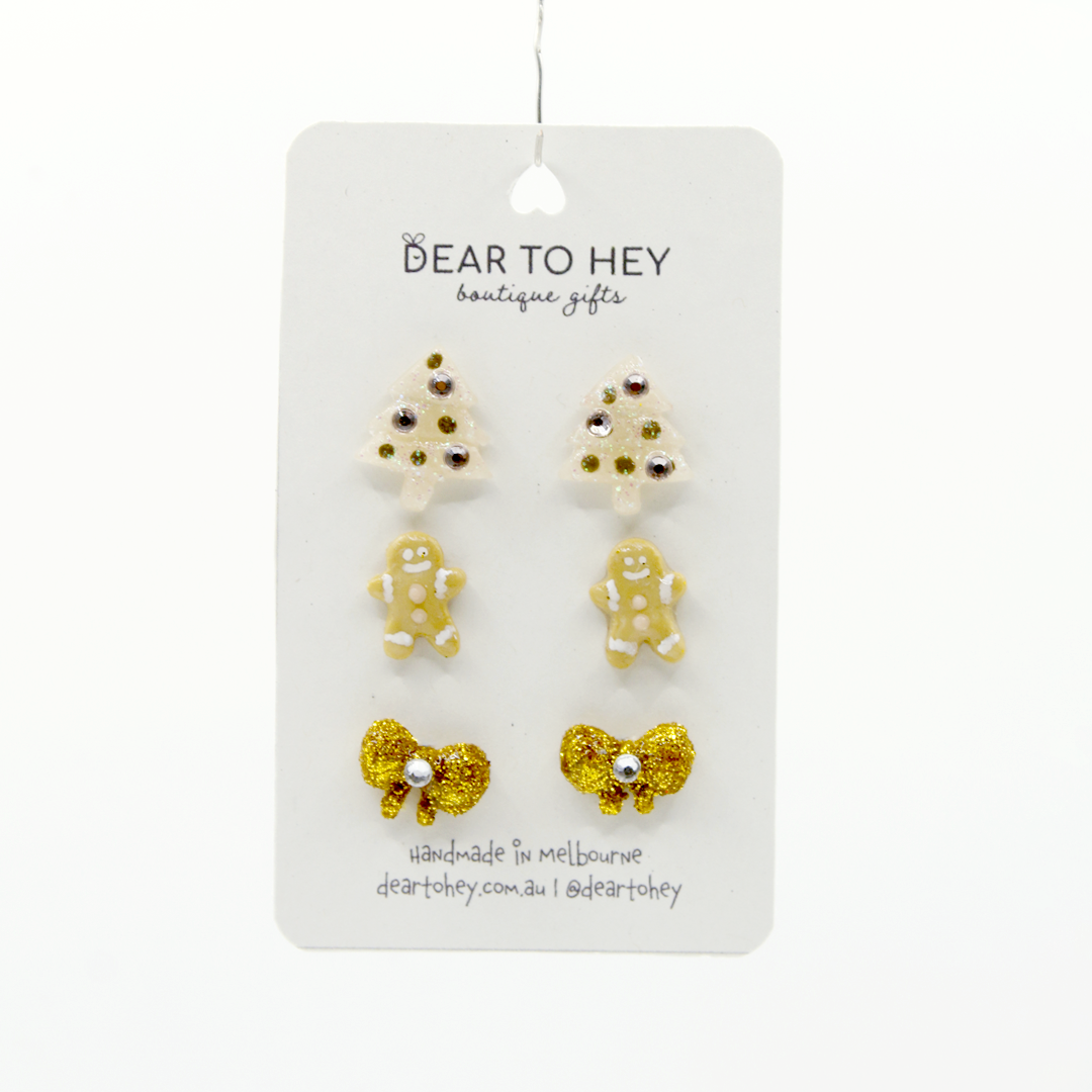 Christmas Holiday Earring Stud Pack - Prancer