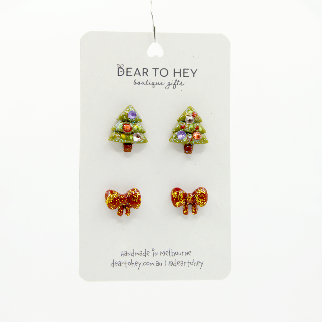 Christmas Holiday Stud Pack Earrings - Eve
