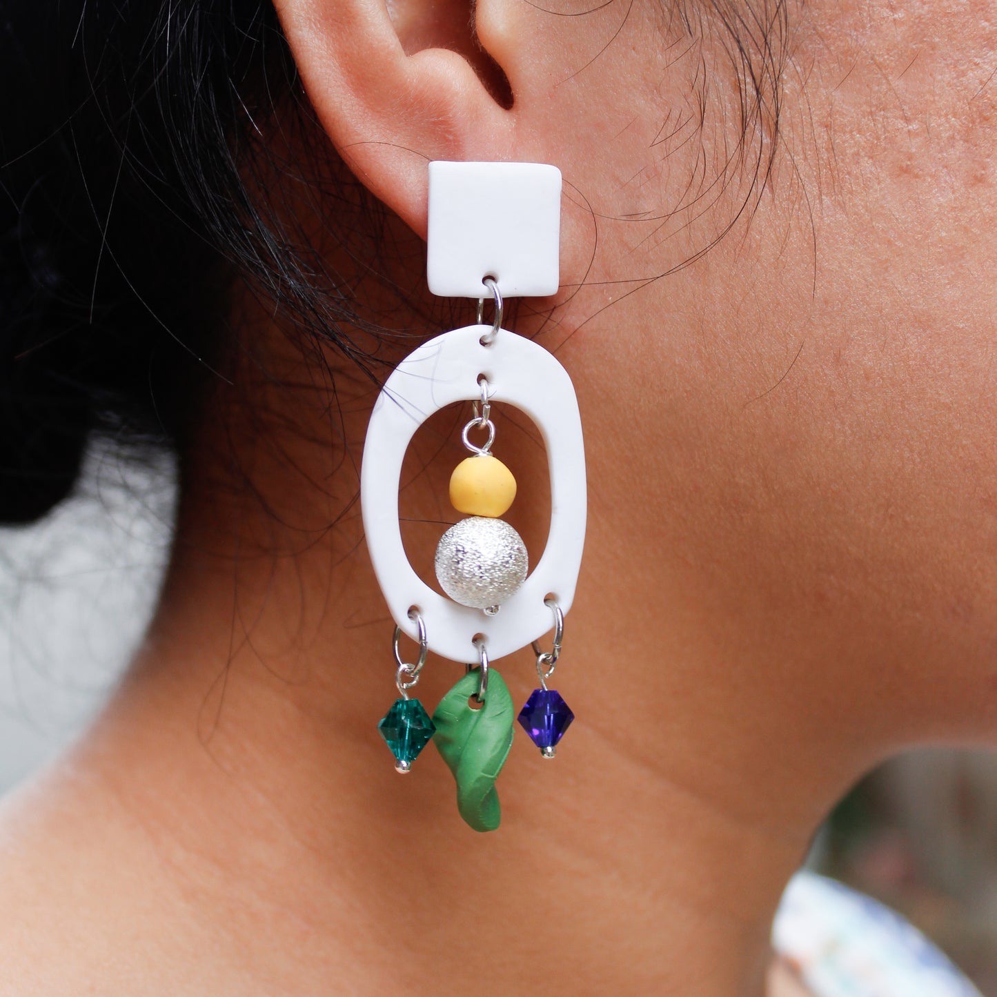 Blue Lake Dangle Earrings