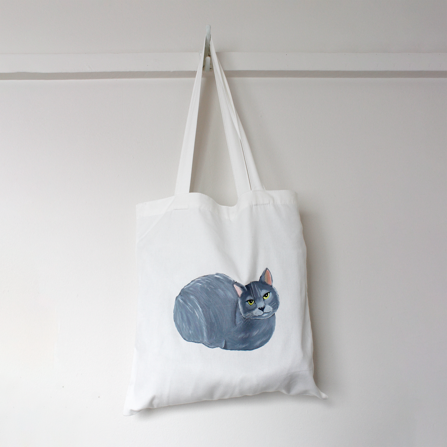 Loafing Cat Canvas Bag - Mitzi