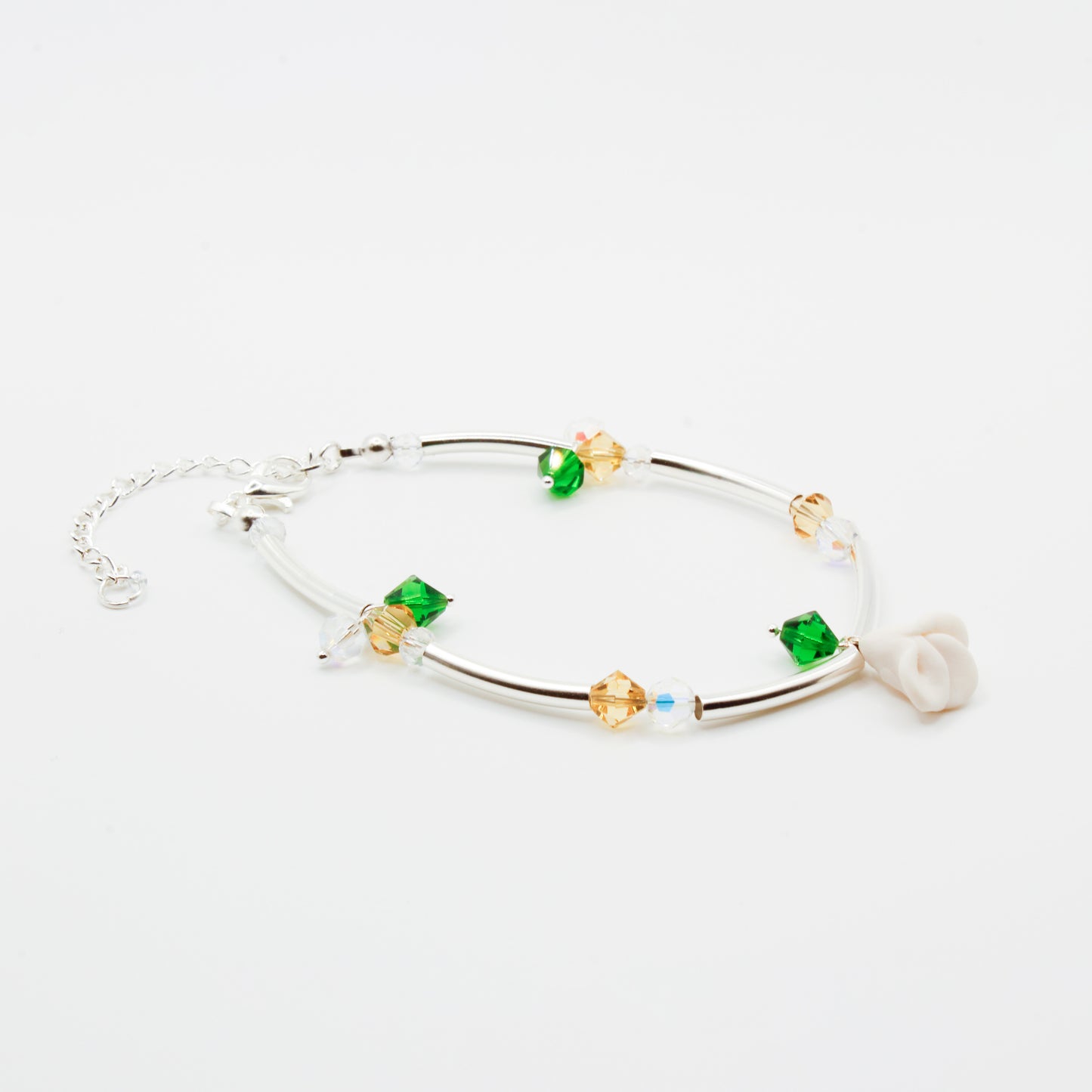 Sampaguita Crystal Glass Bracelet