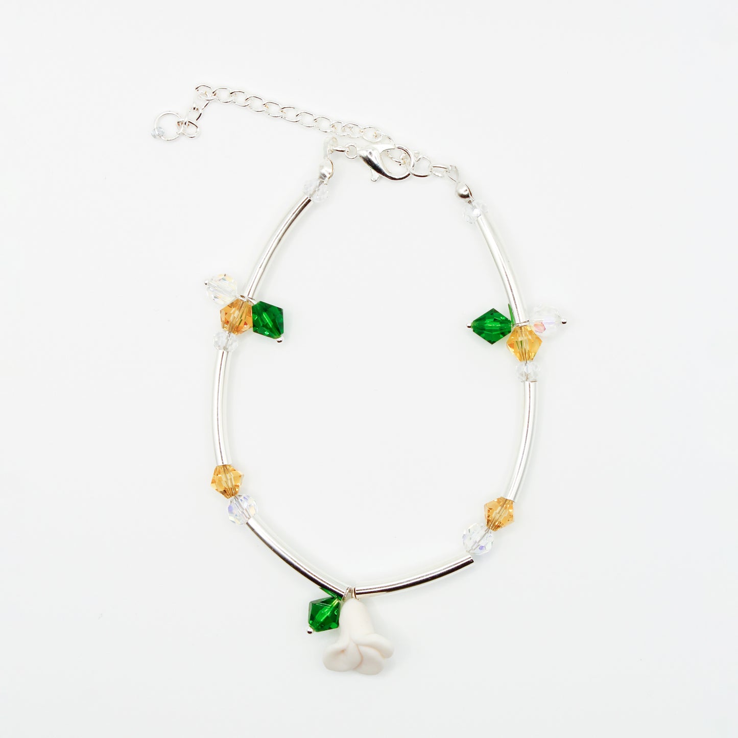 Sampaguita Crystal Glass Bracelet