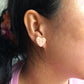 Matte Pink Heart Stud Earrings - Spring