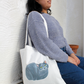 Loafing Cat Canvas Bag - Mitzi
