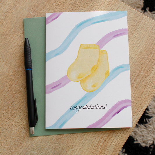 Congratulations On New Baby Greeting Card