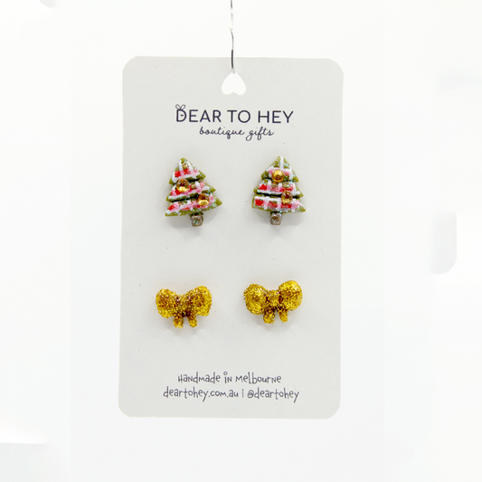 Christmas Holiday Stud Pack Earrings - Anastasia