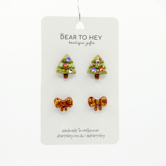 Christmas Holiday Stud Pack Earrings - Eve