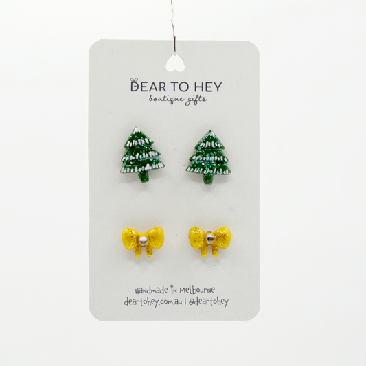 Christmas Holiday Stud Pack Earrings - Cosy