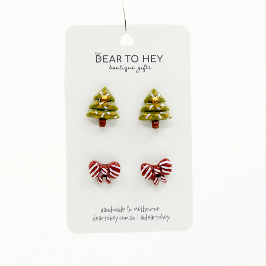 Christmas Holiday Stud Pack Earrings - Candy