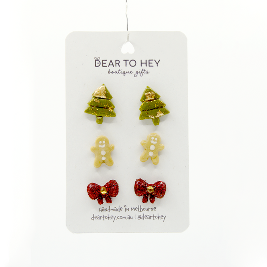 Christmas Holiday Stud Pack Earrings - Twinkle