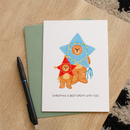 Parol Costume Cute Christmas/Holiday Card