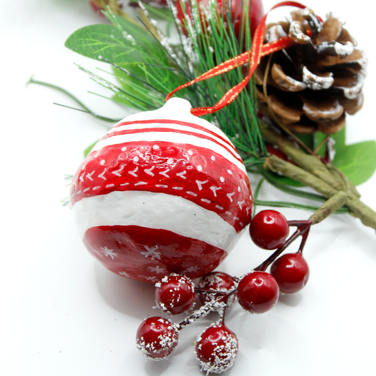 Christmas Sweater Snow Bauble